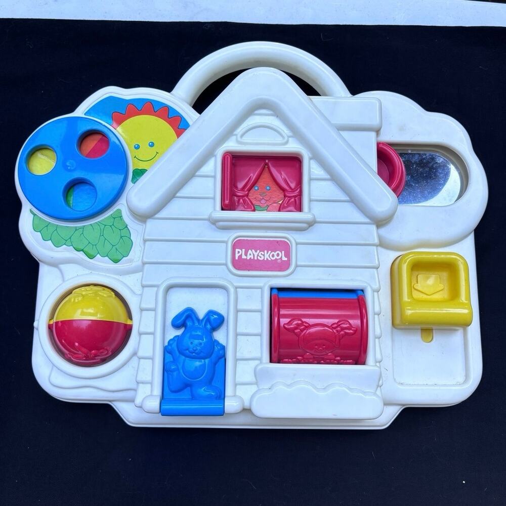 Playskool Vintage Baby Spin Around 1991 Infant Activity Play Center USED Clean